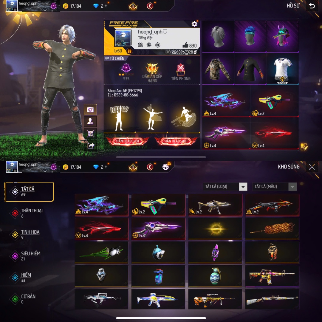 Tài khoản Free Fire #FH1793