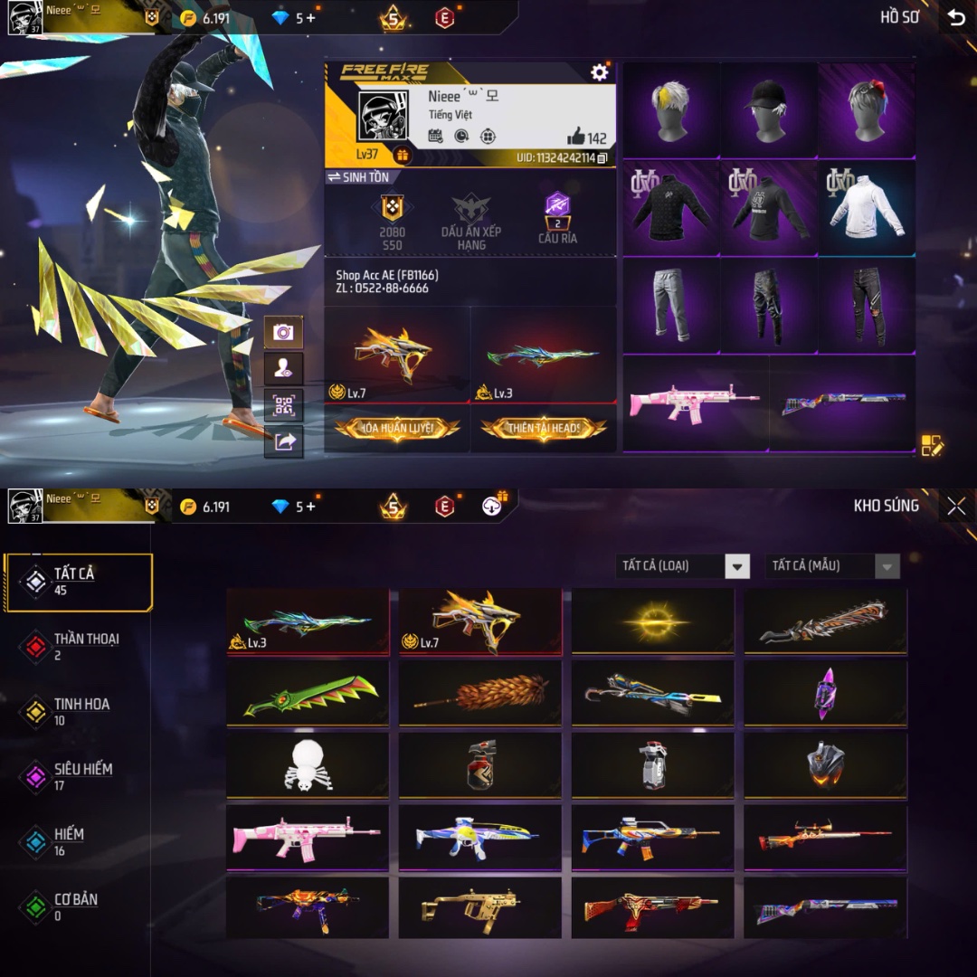 Tài khoản Free Fire #FB1166